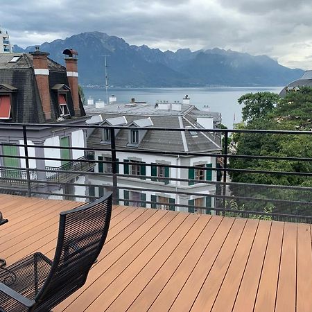 Apartamento Loft With Rooftop, Stunning View Of The Lake! Montreux Exterior foto