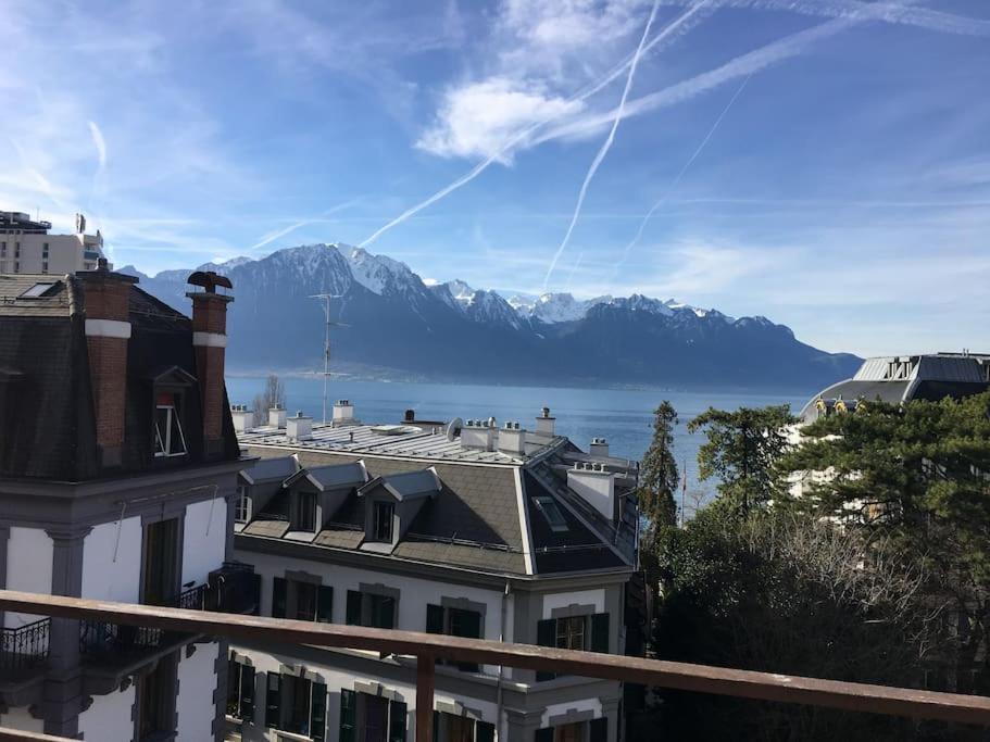 Apartamento Loft With Rooftop, Stunning View Of The Lake! Montreux Exterior foto